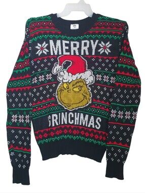 Dr. Seuss 2023 The Grinch Merry Grinchmas Ugly Christmas Sweater  Size: M 7-8